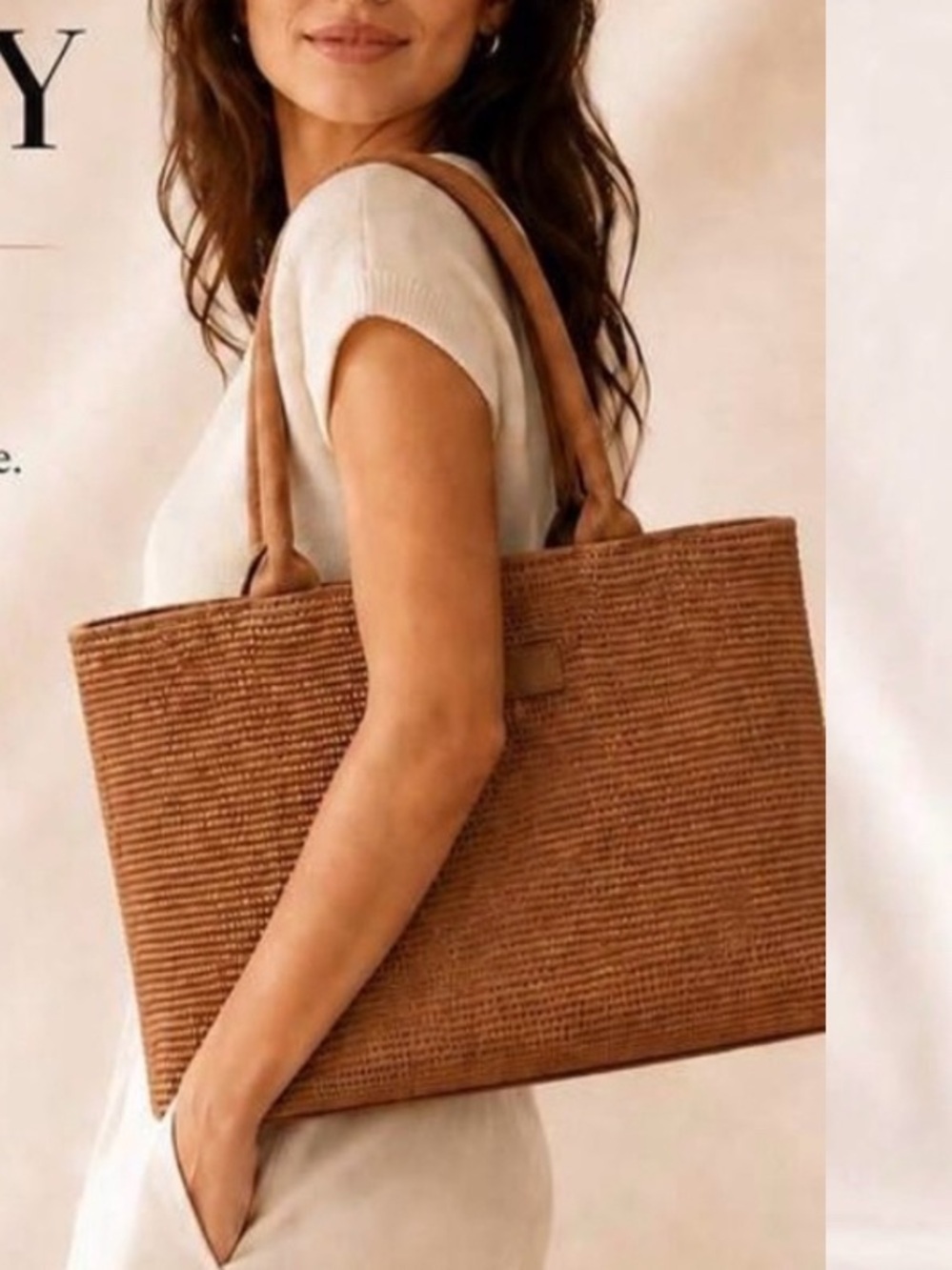 Burberry Woven Tote Bag